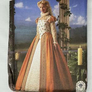 Simplicity 8881 Sew Pattern 14 - 20 Elizabethan Queen Gown DRESS Costume UNCUT